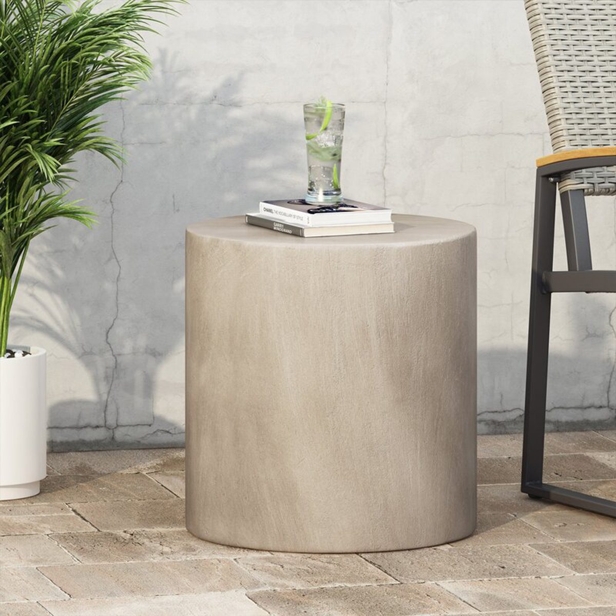 Concrete Outdoor Accent Table