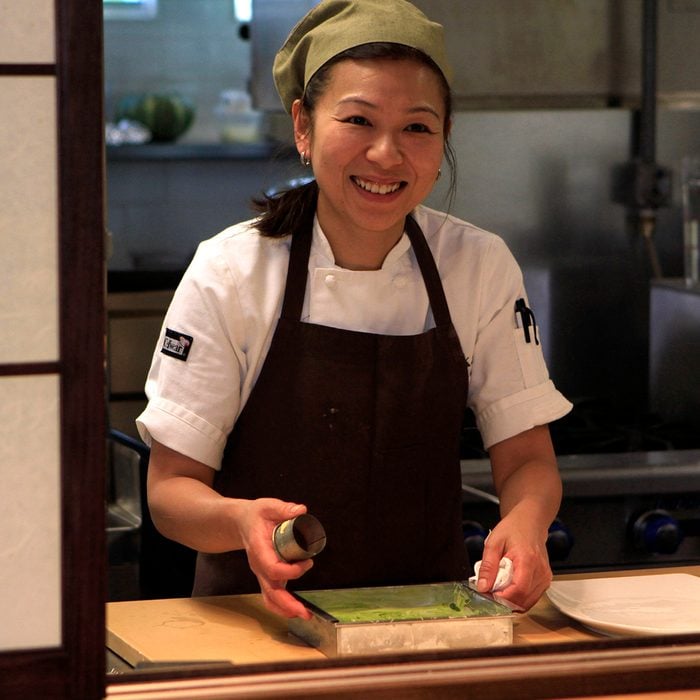 Chef Niki Nakayama Was In The Kitchen At N/naka In Los Angeles On May 31, 2012. The Restaurant Is A