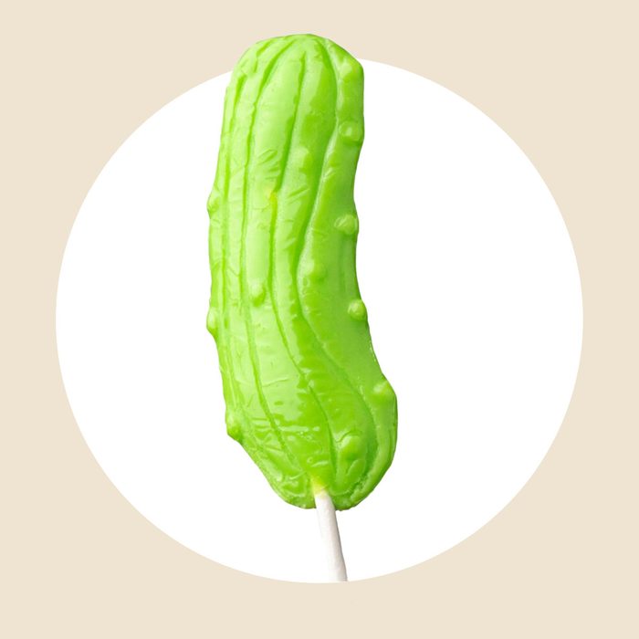 Pickle Lollipop Via Merchant 21 Pickle Flavored Foods