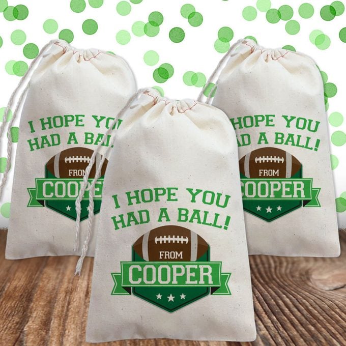 Football Birthday Party Ideas Football Party Favor Bags Personalized