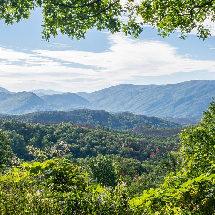 View of the Great Smoky Mountains near Gatlinburg - Great Smoky Mountains National Park, Tennessee, USA
