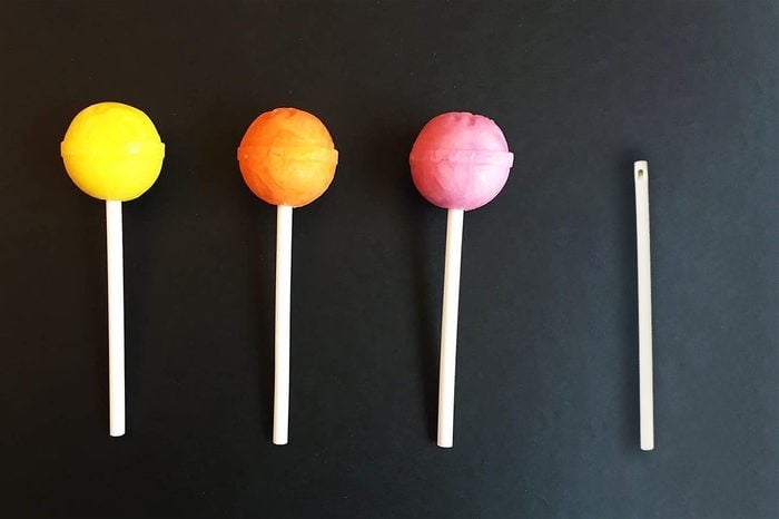 why are lollipop sticks hollow hole in lollipop sticks