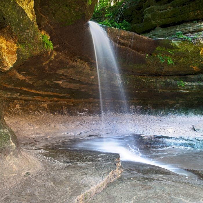LaSalle Waterfall located at Starved Rock Illinois State Park.