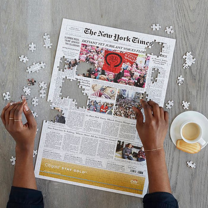 college graduation gifts New York Times Custom Front Page Puzzle