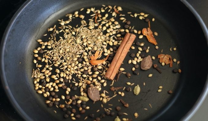 Toasting Spices How to make biryani