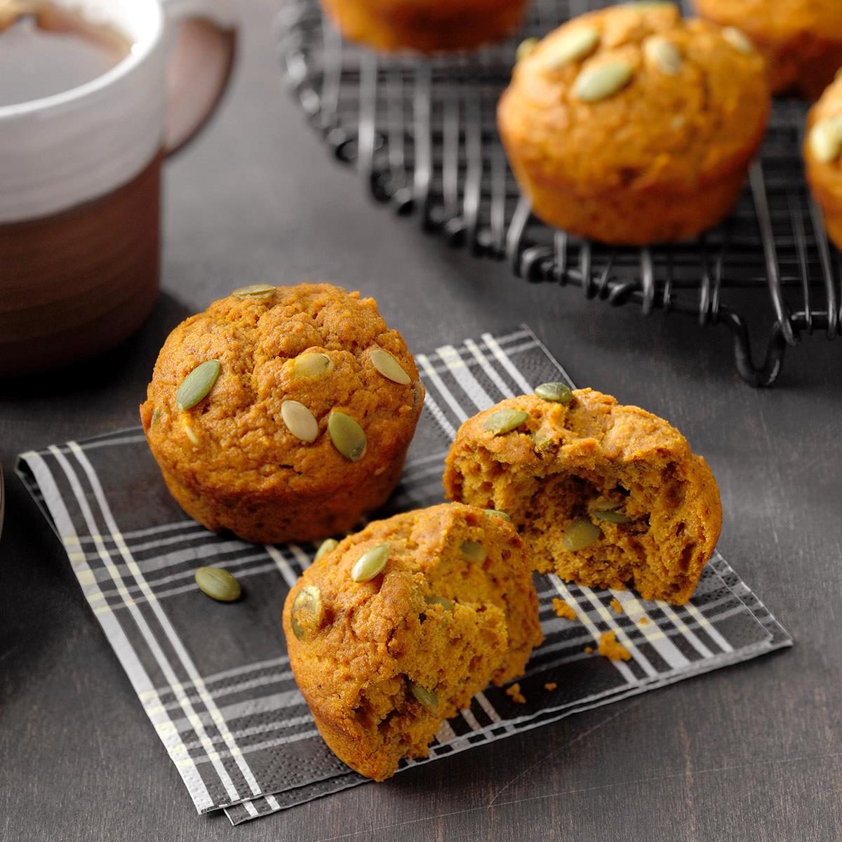 Maple-Chai Pumpkin Muffins