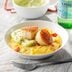 Seared Scallops with Polenta and Avocado Cream