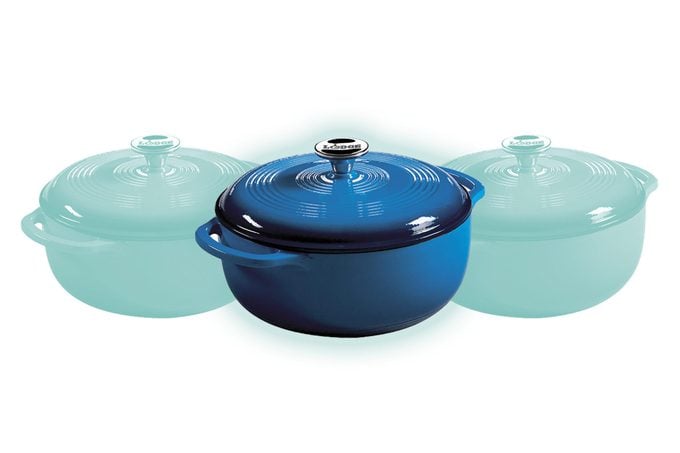 Lodge 4.5 Quart Blue Enameled Cast Iron Dutch Oven