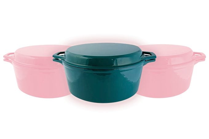 Taste of Home® Nonstick 7 qt. Enameled Cast Iron Covered Dutch Oven in Green