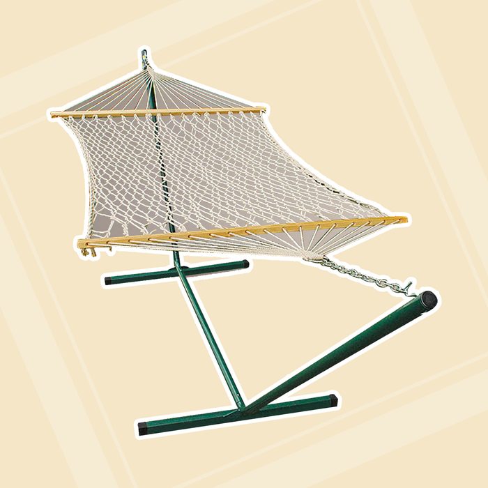 world market patio Cotton Rope Single Hammock With Stand