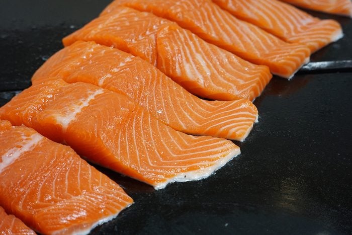 Slice Of Salmon Fish