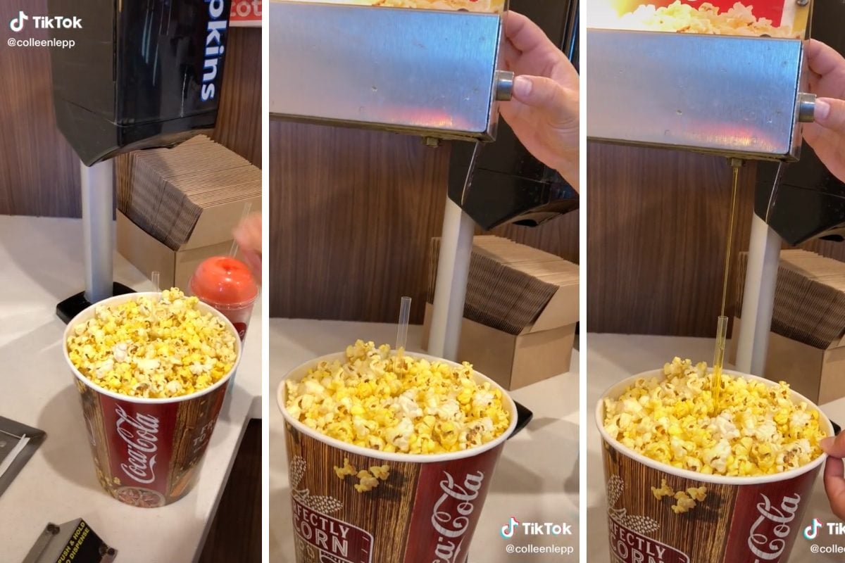 This TikTok Hack Will Completely Change How You Butter Movie Popcorn