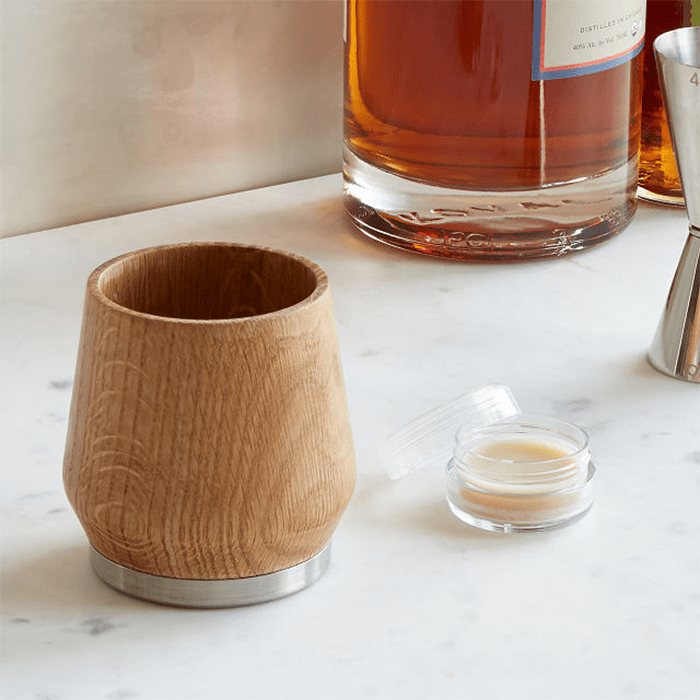 Whiskey Enhancing Oak Tumbler Ecomm Via Uncommongoods