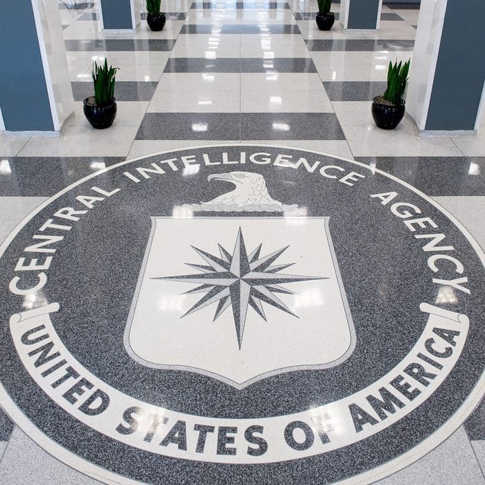 The Central Intelligence Agency (CIA) seal is displayed in the lobby of CIA Headquarters in Langley, Virginia, on August 14, 2008. AFP PHOTO/SAUL LOEB (Photo by SAUL LOEB / AFP) (Photo by SAUL LOEB/AFP via Getty Images)