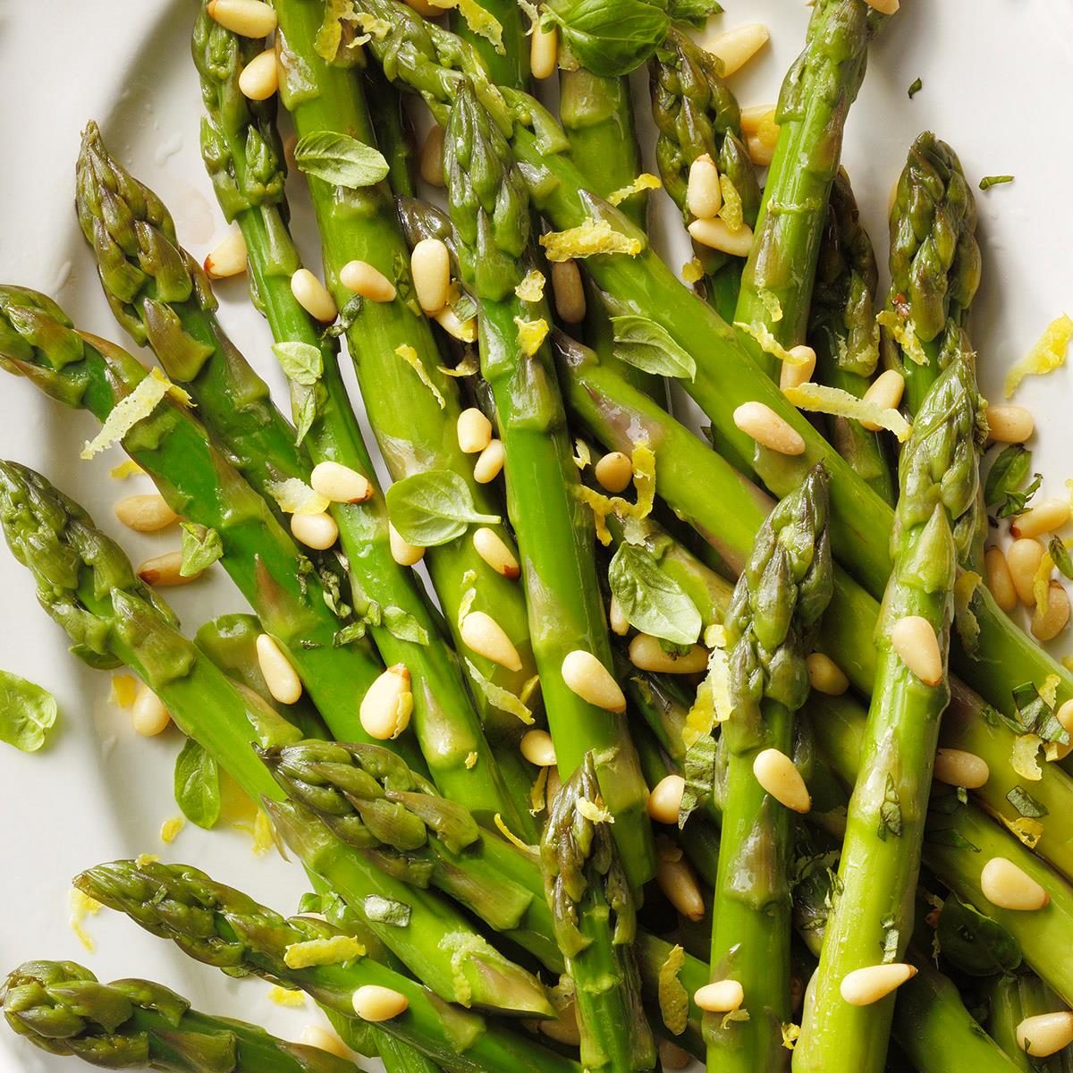 Chilled Asparagus with Basil Cream