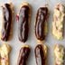 Chocolate-Glazed Raspberry Eclairs