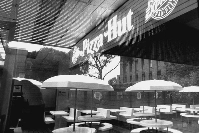 Pizza Hut Franchise in the blue room at the University of N.S.W. Kensington.