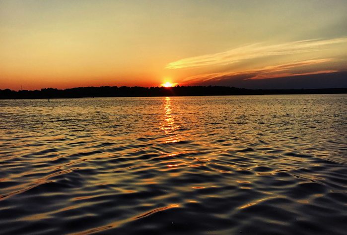 Sunset over Fort Gibson Lake Oklahoma