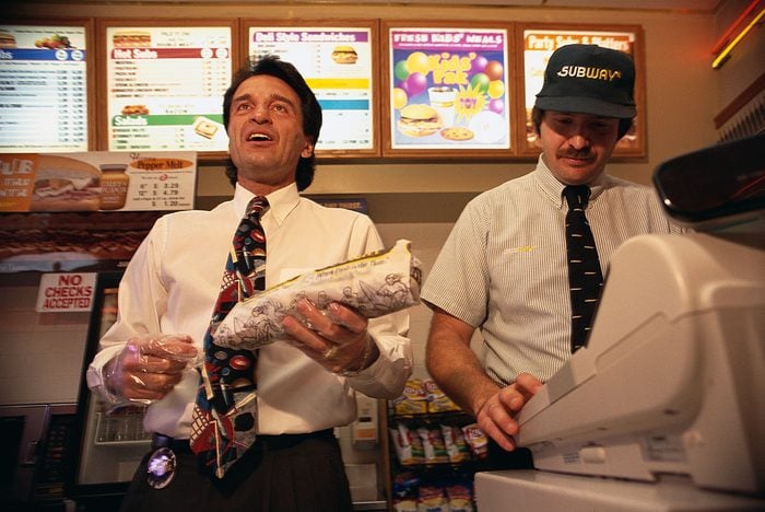 Fred DeLuca Working at Subway