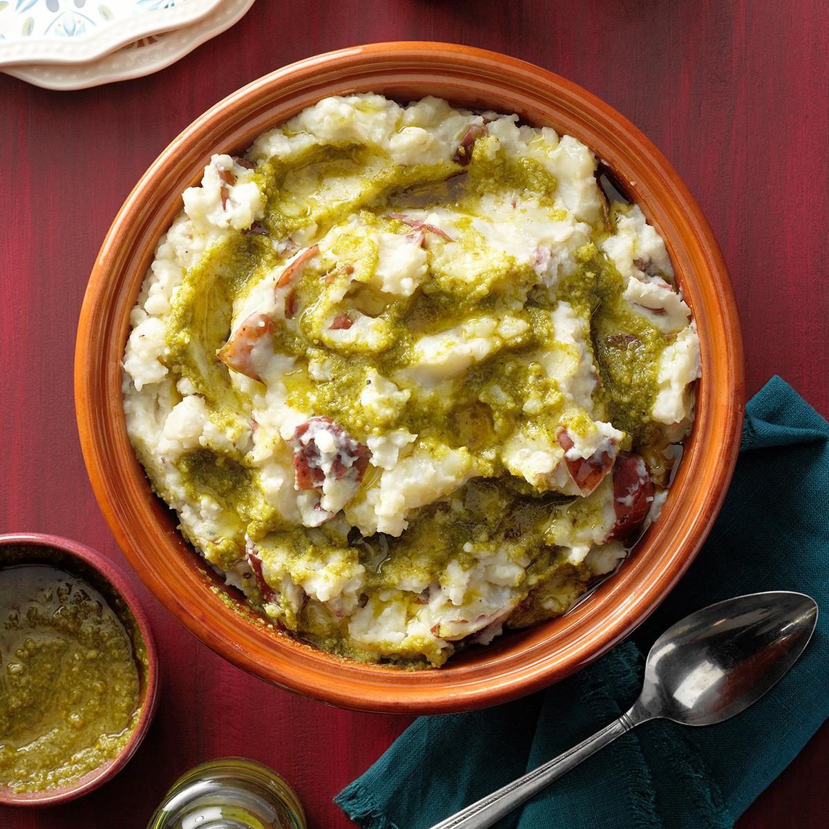 Pesto Mashed Potatoes