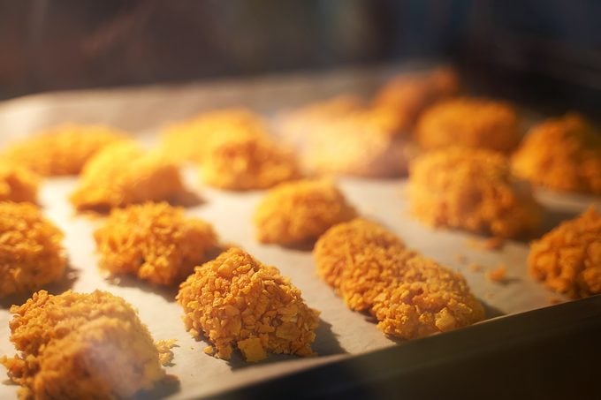 Chicken Nuggets Are Baked In The Oven