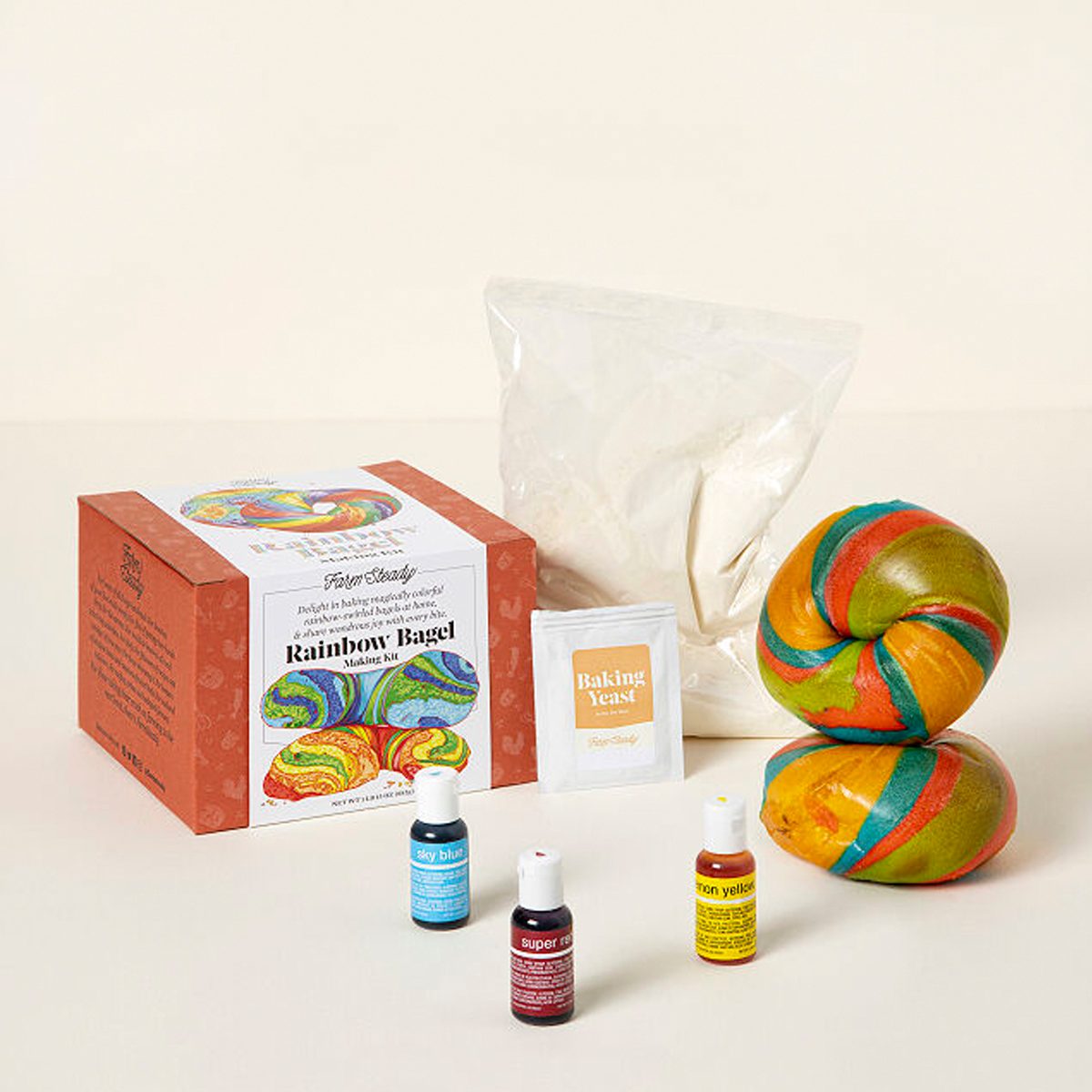 back to school gifts for students Make Your Own Rainbow Bagel Kit