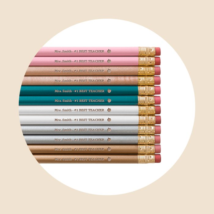 Personalized Best Teacher Pencils Gift For Teachers