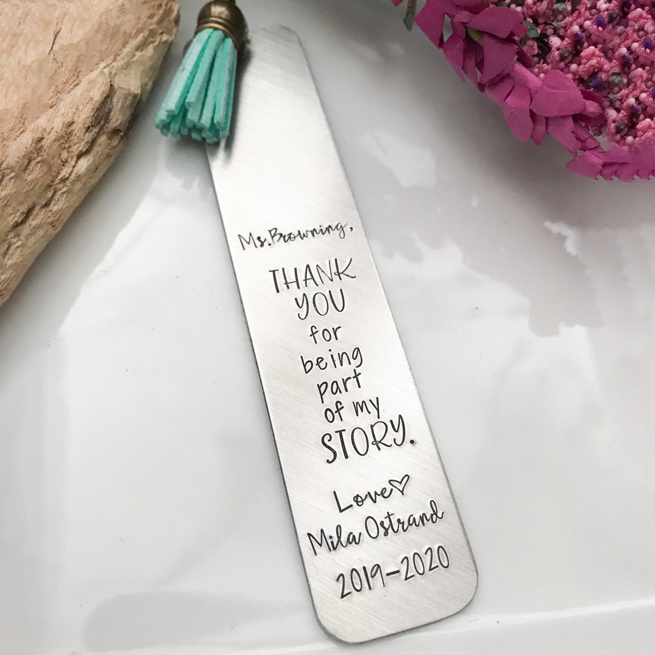 Personalized Bookmark Gift For Teachers