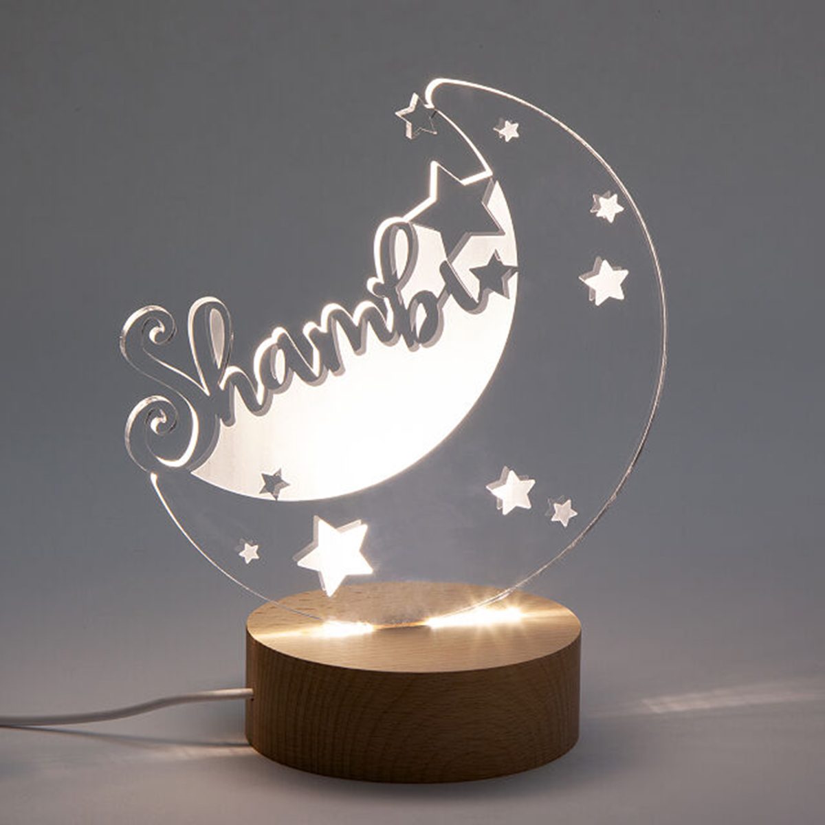 back to school gifts for kids Personalized Moon Stars Nightlight