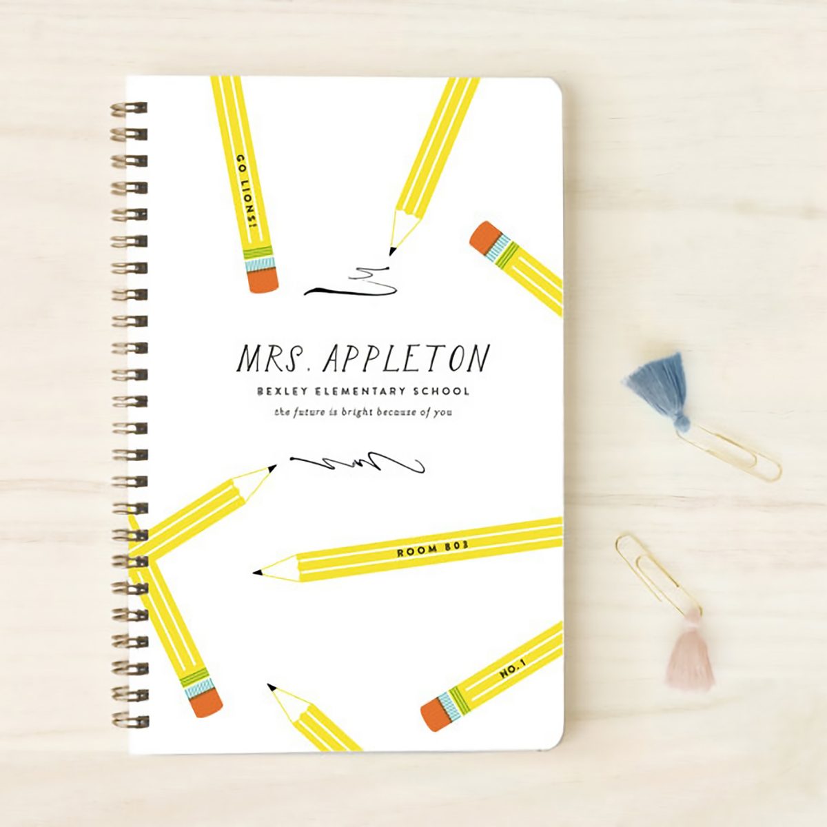 Personalized Notebook Gift For Teachers
