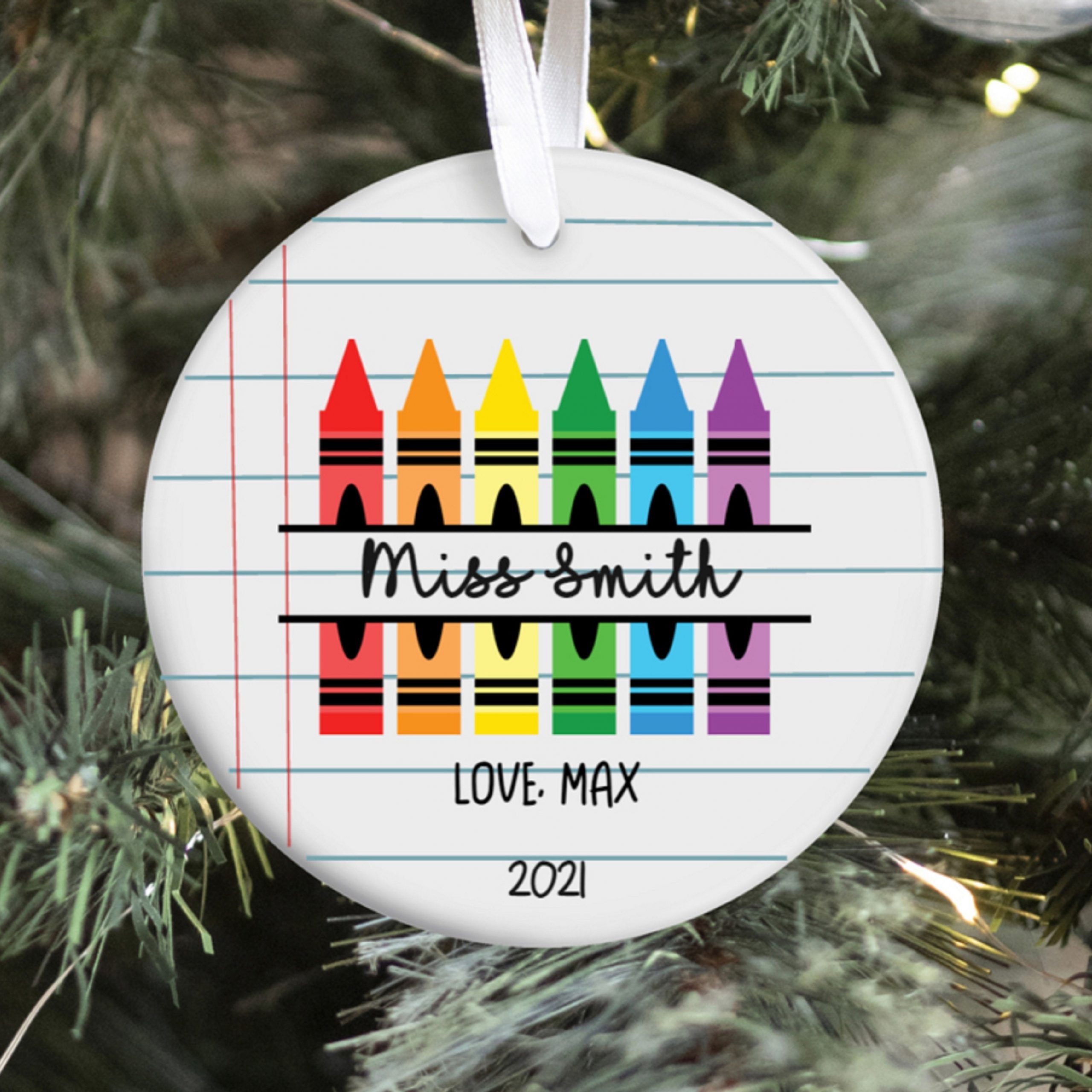 Personalized Ornament Gift For Teachers