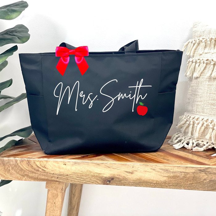 personalized tote bag gift for teachers