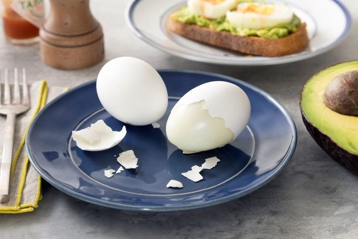 Air Fryer Hard Boiled Eggs served on Plate