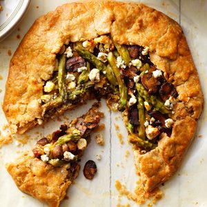 Asparagus Galette with Goat Cheese