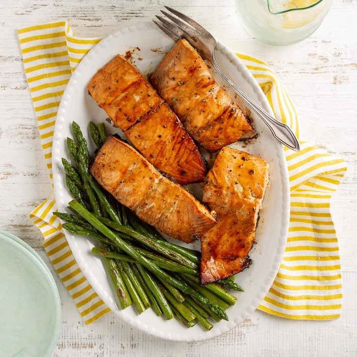 Bourbon-Glazed Salmon