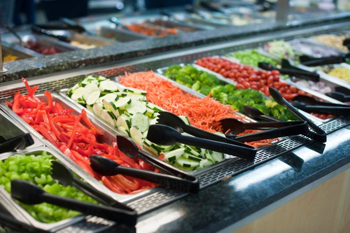 Salad Bar at a hotel buffet