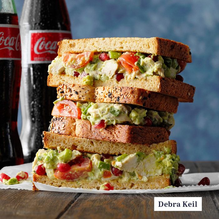 Most Innovative Recipe Finalist Debra Keil Guacamole Chicken Salad Sandwiches