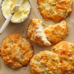 Scallion and Cheddar Cathead Biscuits