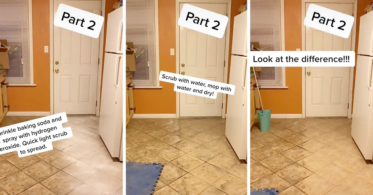 This Tile Floor Cleaning Hack Uses