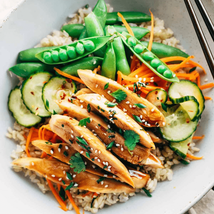 Grilled Chicken With Sesame Soy Glaze