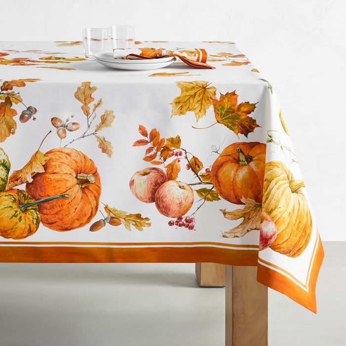 Heirloom Pumpkin Tablecloth Ecomm Via Williams Sonoma.com