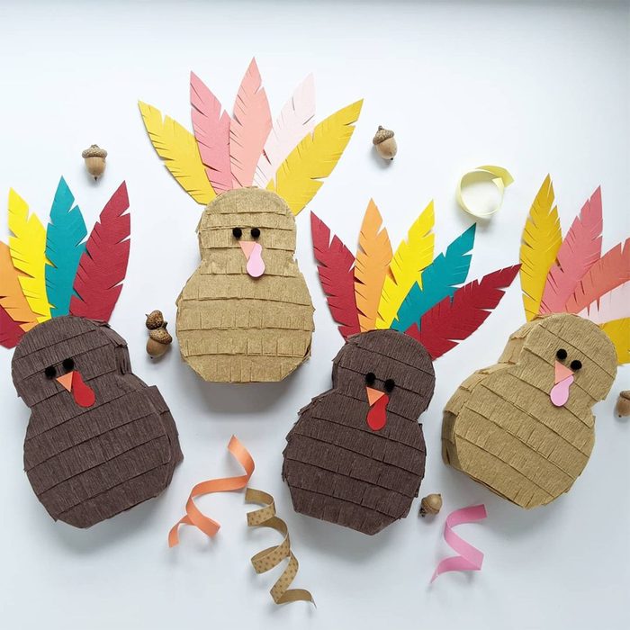  Lisafrank Handcraftedparties Cheerful Turkey Pinata Centerpiece