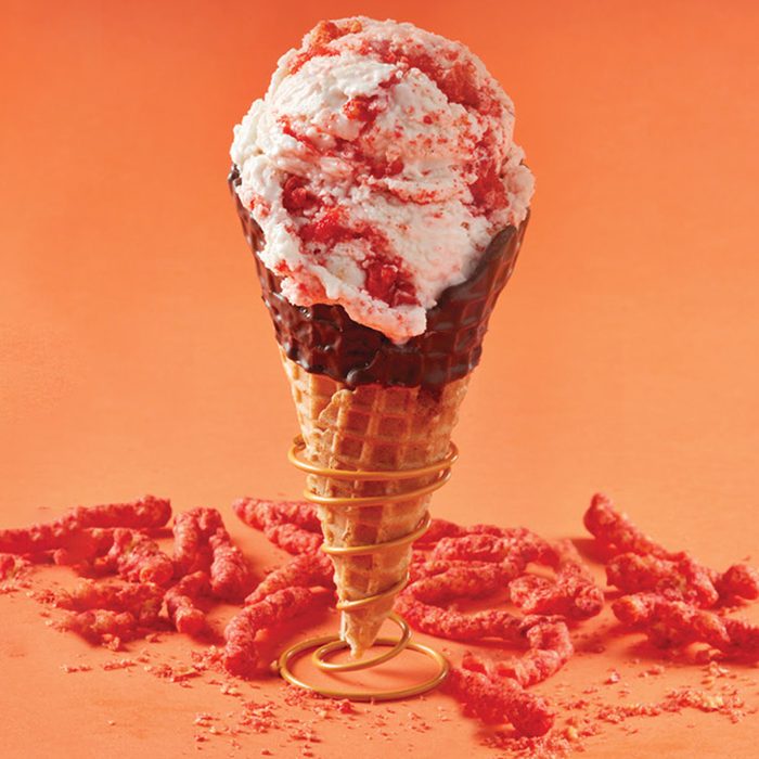 Marble Slab Creamery Hot Cheetos Ice Cream