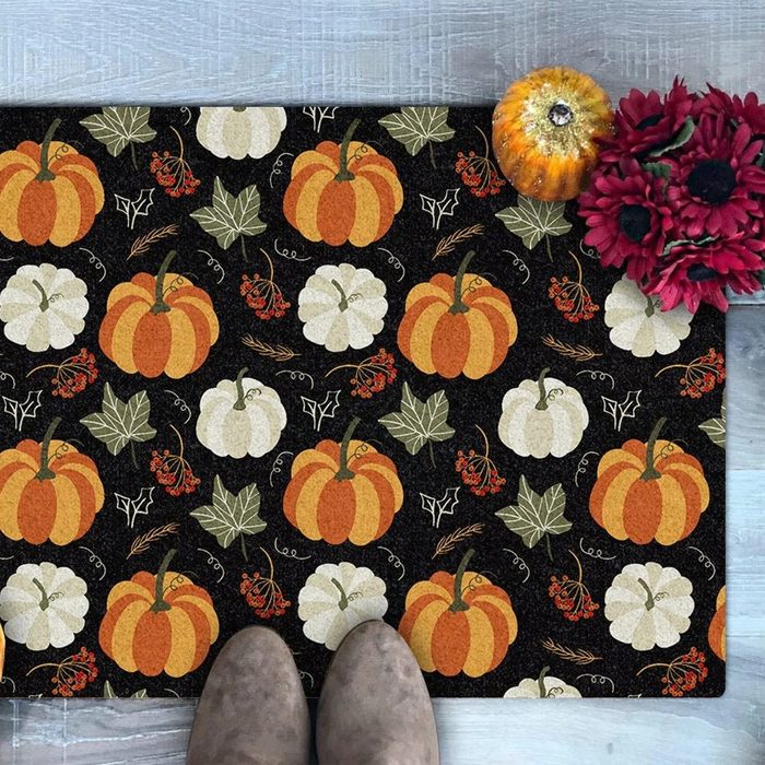 Pumpkin Welcome Doormat Ecomm Via Etsy.com