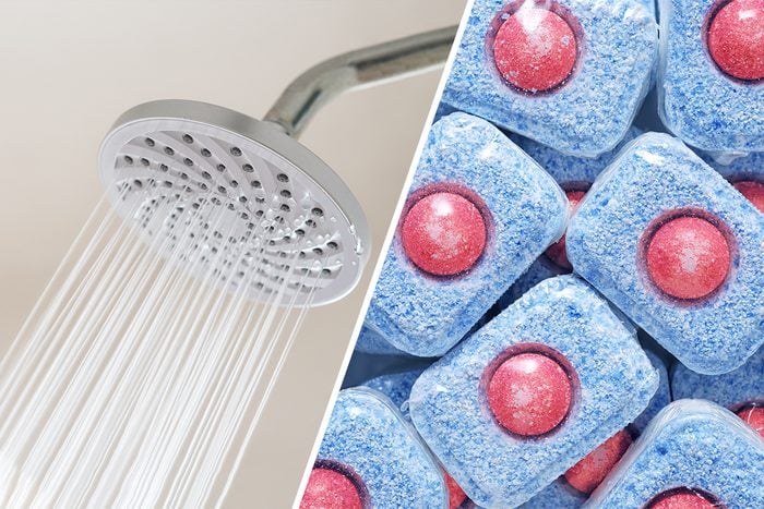 Shower Head And Dishwasher Tablets