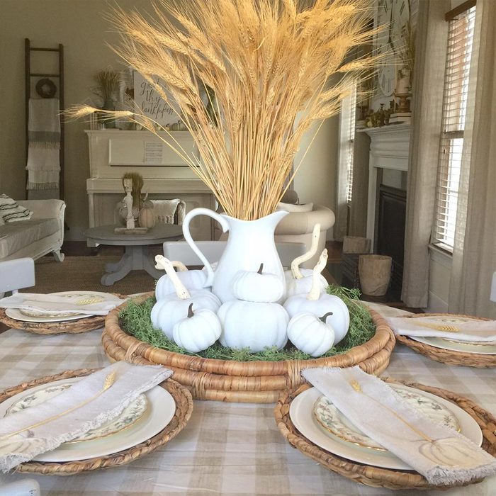 Theclassiccottage Wheat Centerpiece