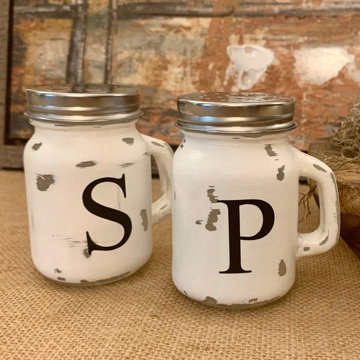 Farmhouse Salt And Pepper Shakers