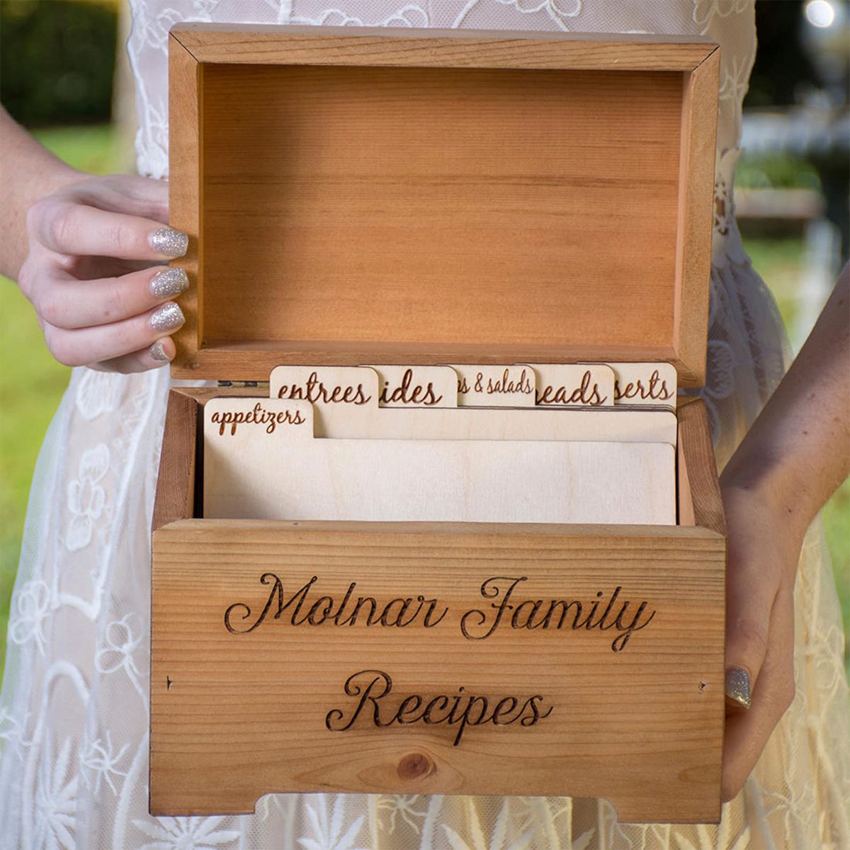 Personalized Recipe Cards and Box for Mom