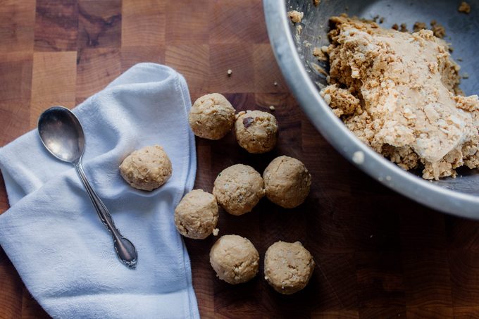 testing Joanna Gaines peanut butter balls recipe