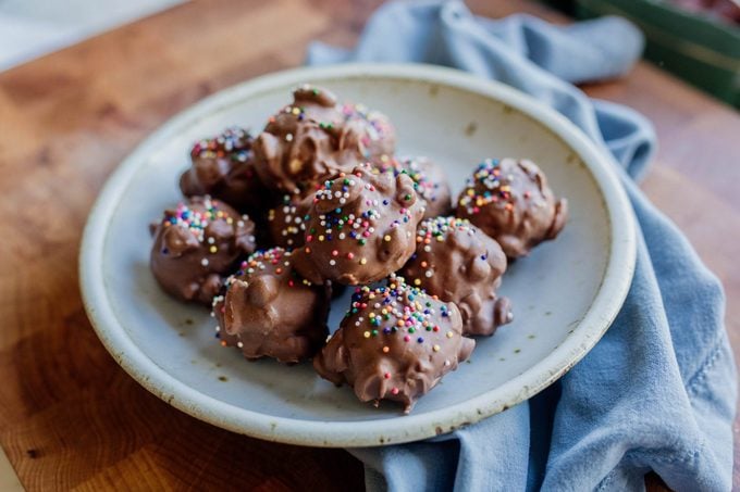 joanna gaines finished peanut butter balls in bowl